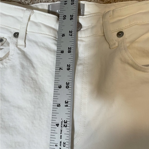 Everlane Ivory Cotton High-Rise Straight Leg Jeans Off White Classic woman’s 27 - Picture 11 of 13